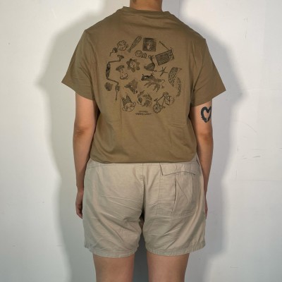 🌰 Tee-shirt marron, impression au dos 🌰 🌰 Tee-shirt marron, impression au dos 🌰