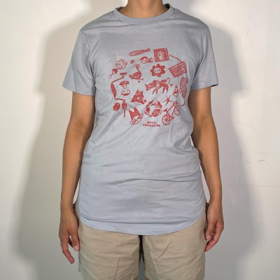 🩶 Tee-shirt gris, impression à l'avant 🩶 🩶 Tee-shirt gris, impression à l'avant 🩶