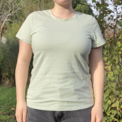 🍀 Tee-shirt vert, impression au dos 🍀