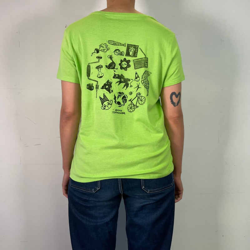 T-shirt vert fluo