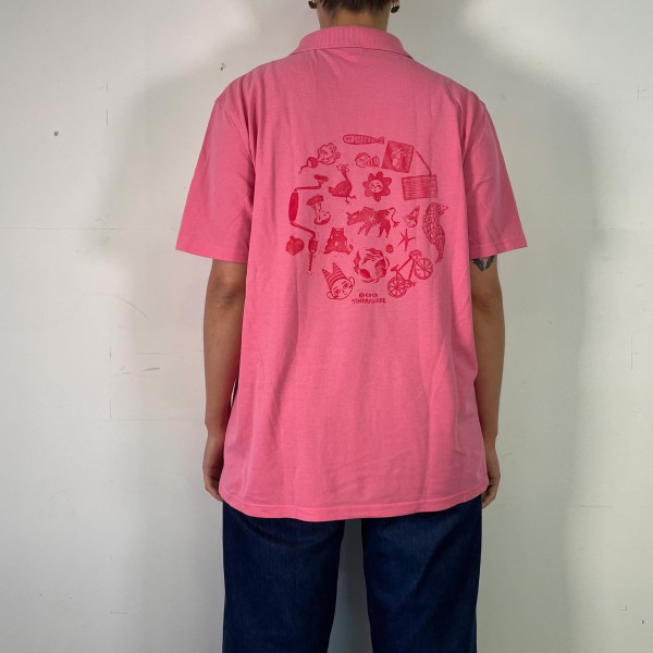 🩷 Polo rose, impression au dos 🩷
