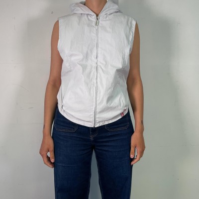 ⚪ Petite veste blanche, impression au dos ⚪