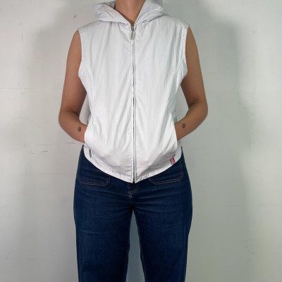 ⚪ Petite veste blanche, impression au dos ⚪