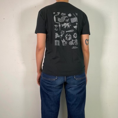 copy of ⚫ Tee-shirt noir, impression au dos ⚫