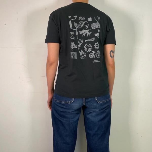 copy of ⚫ Tee-shirt noir, impression au dos ⚫